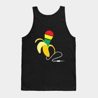 Banana with reggae microphone Tank Top